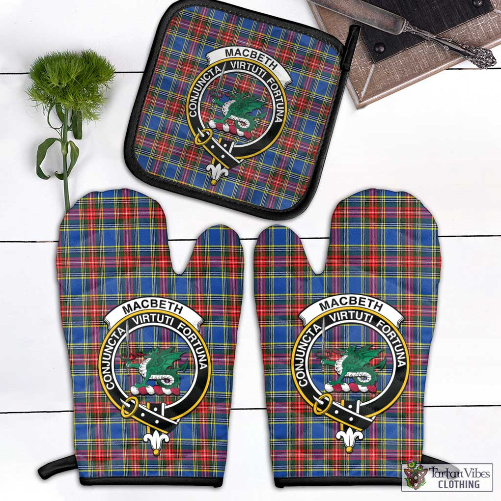 MacBeth (McBeth) Tartan Combo Oven Mitt & Pot-Holder with Family Crest - Tartan Vibes Clothing