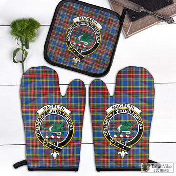 MacBeth (McBeth) Tartan Combo Oven Mitt & Pot-Holder with Family Crest - Tartan Vibes Clothing