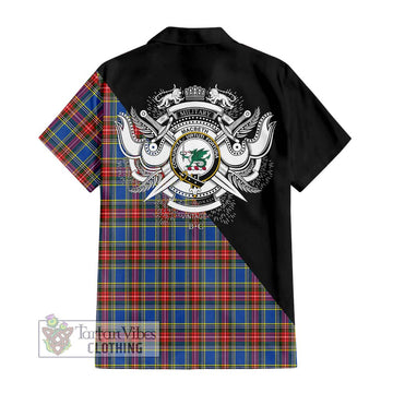 MacBeth (McBeth) Tartan Hawaiian Shirt with Family Crest and Military Logo Style - Tartan Vibes Clothing