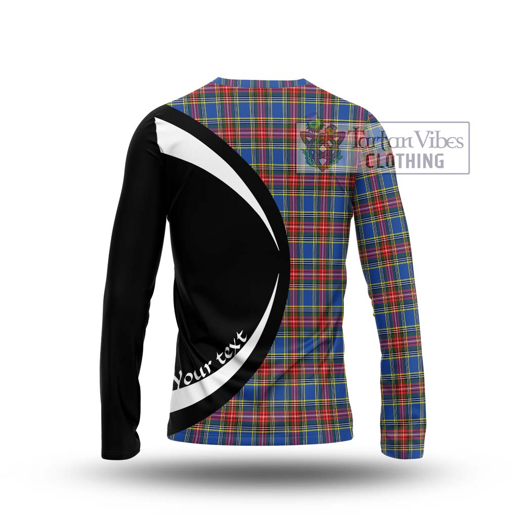 MacBeth (McBeth) Tartan Long Sleeve T-Shirt with Family Crest Circle Style - Tartan Vibes Clothing