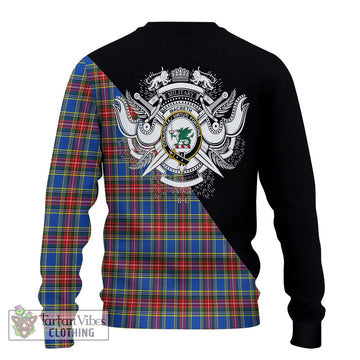 MacBeth (McBeth) Tartan Ugly Sweater with Family Crest and Military Logo Style - Tartan Vibes Clothing