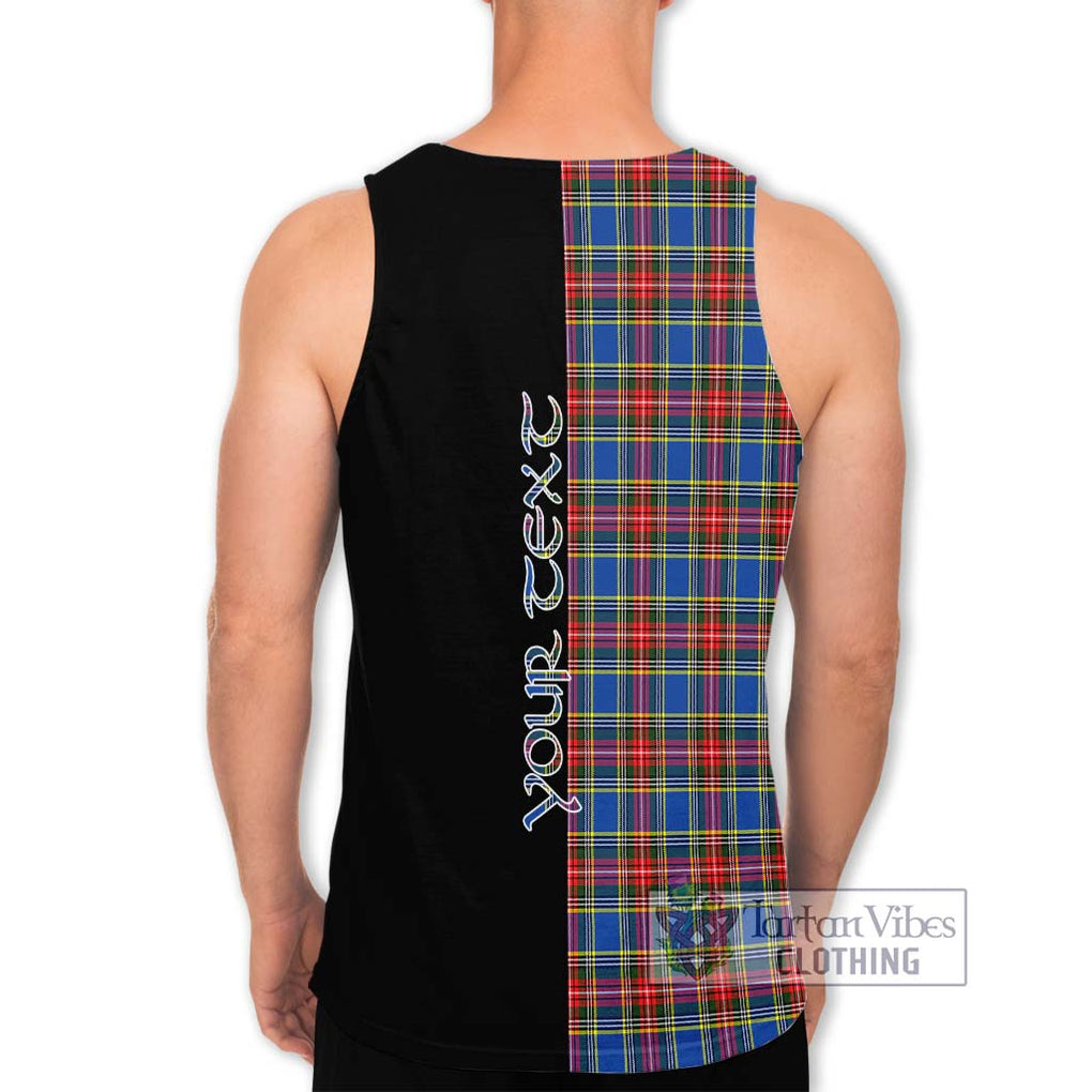 MacBeth (McBeth) Tartan Men's Tank Top with Family Crest and Half Of Me Style - Tartan Vibes Clothing