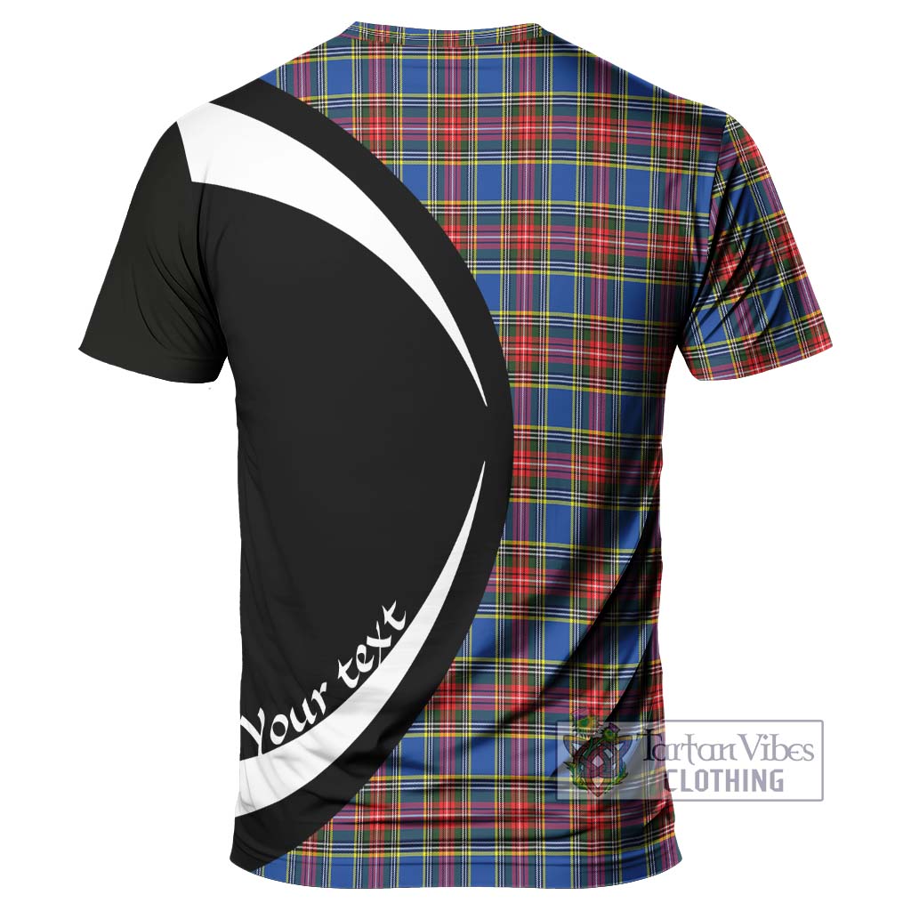 MacBeth (McBeth) Tartan T-Shirt with Family Crest Circle Style - Tartan Vibes Clothing