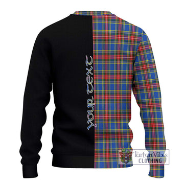 MacBeth (McBeth) Tartan Ugly Sweater with Family Crest and Half Of Me Style - Tartan Vibes Clothing