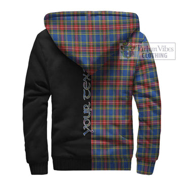 MacBeth (McBeth) Tartan Sherpa Hoodie with Family Crest and Half Of Me Style - Tartan Vibes Clothing