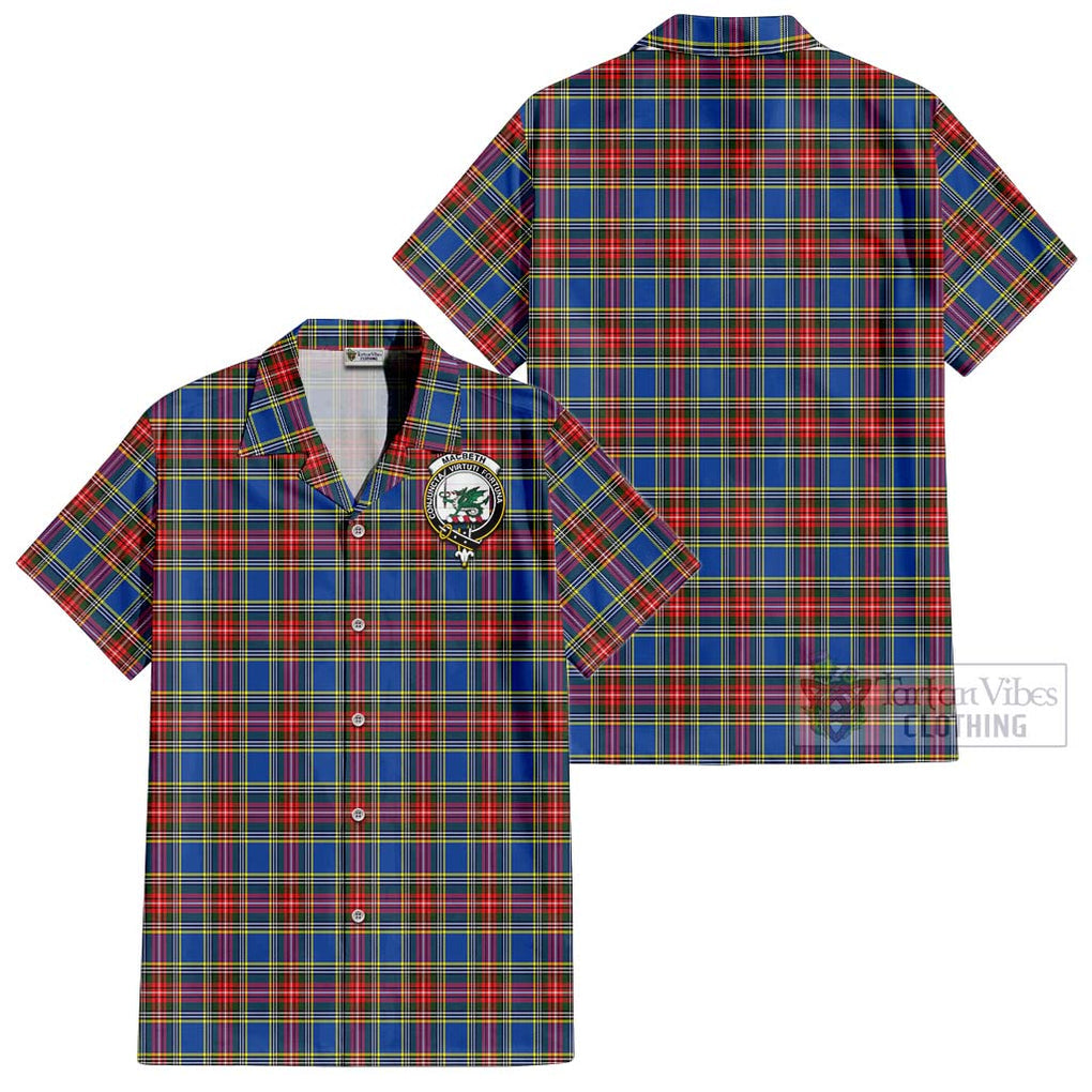 MacBeth (McBeth) Tartan Cotton Hawaiian Shirt with Family Crest - Tartan Vibes Clothing