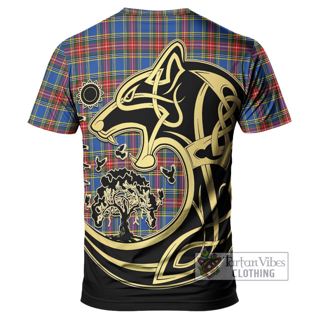 MacBeth (McBeth) Tartan T-Shirt with Family Crest Celtic Wolf Style - Tartan Vibes Clothing