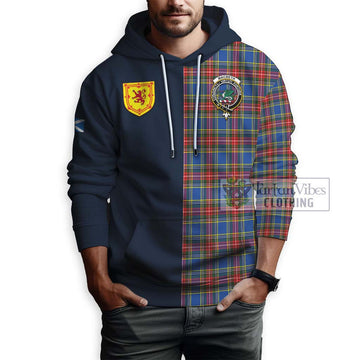 MacBeth (McBeth) Tartan Hoodie Alba with Scottish Lion Royal Arm Half Style - Tartan Vibes Clothing