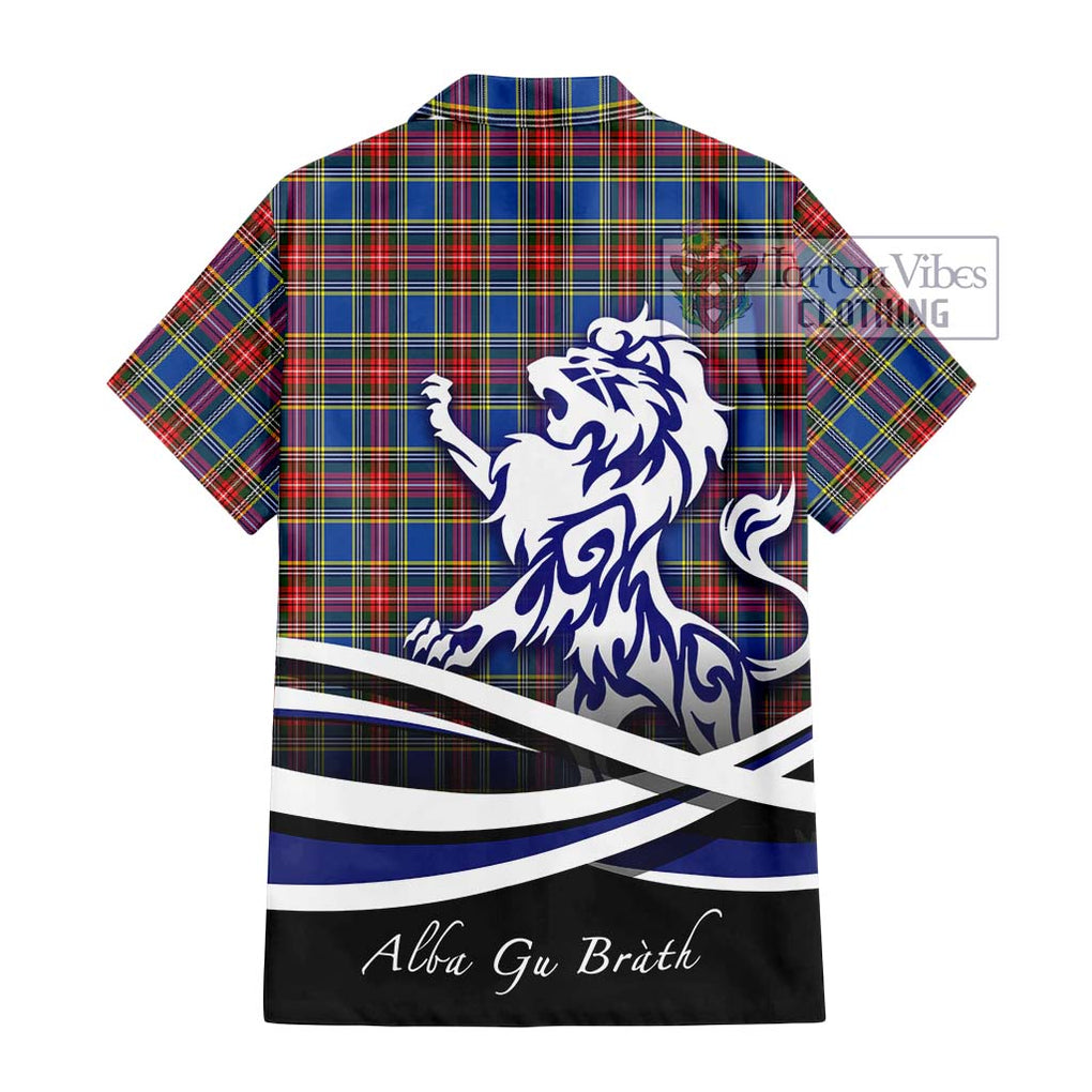 MacBeth (McBeth) Tartan Hawaiian Shirt with Alba Gu Brath Regal Lion Emblem - Tartan Vibes Clothing