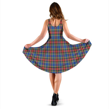 MacBeth (McBeth) Tartan Sleeveless Midi Womens Dress