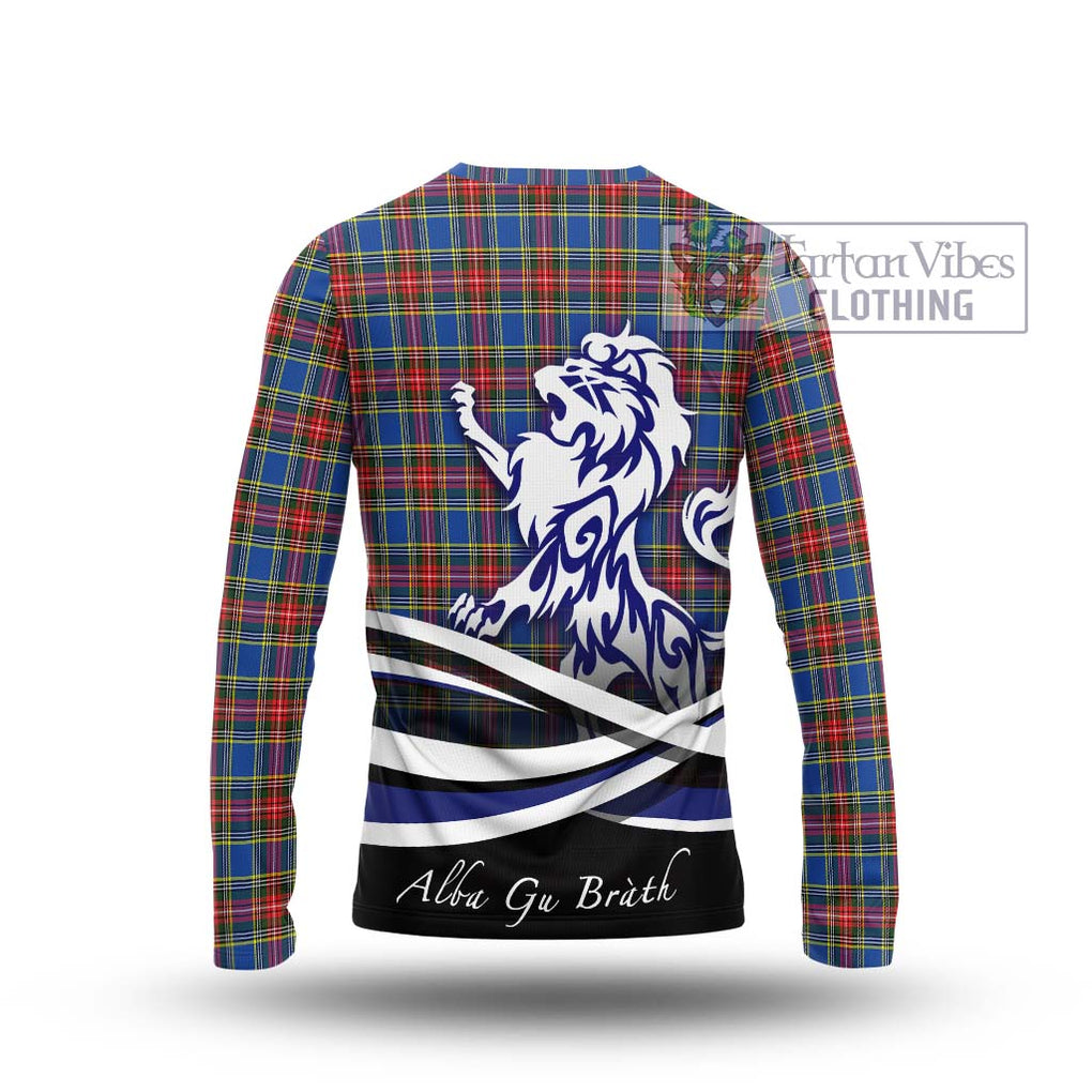 MacBeth (McBeth) Tartan Long Sleeve T-Shirt with Alba Gu Brath Regal Lion Emblem - Tartan Vibes Clothing