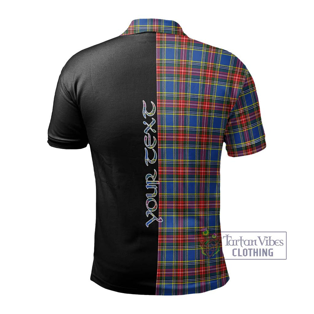 MacBeth (McBeth) Tartan Polo Shirt with Family Crest and Half Of Me Style - Tartan Vibes Clothing