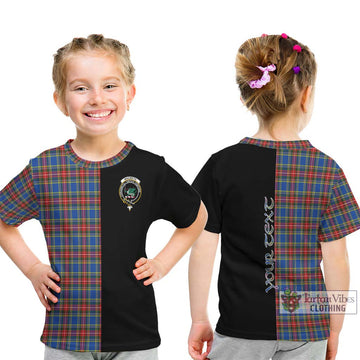 MacBeth (McBeth) Tartan Kid T-Shirt with Family Crest and Half Of Me Style - Tartan Vibes Clothing