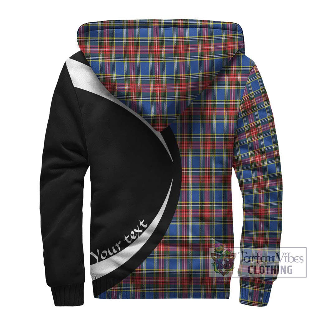 MacBeth (McBeth) Tartan Sherpa Hoodie with Family Crest Circle Style - Tartan Vibes Clothing