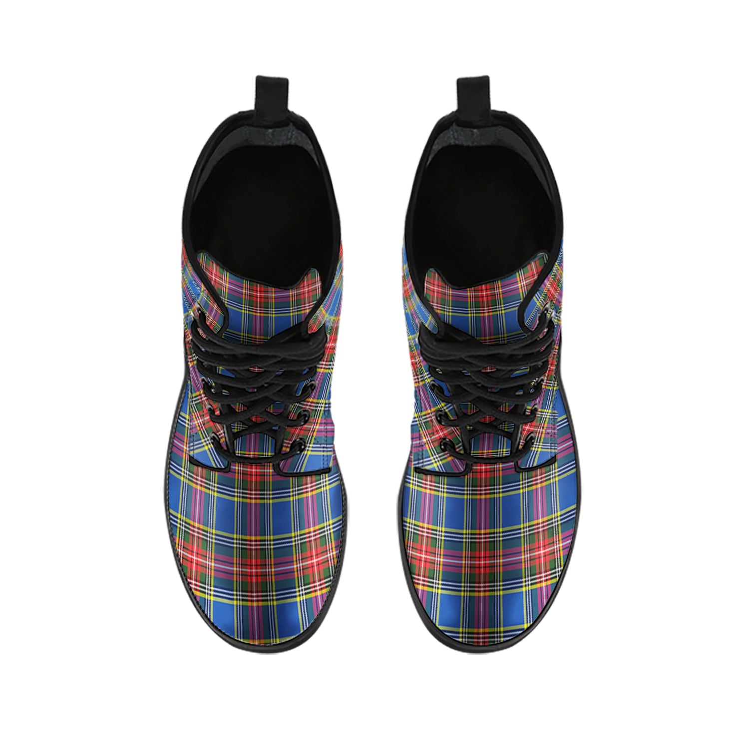 MacBeth (McBeth) Tartan Leather Boots - Tartan Vibes Clothing