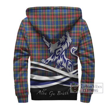 MacBeth (McBeth) Tartan Sherpa Hoodie with Alba Gu Brath Regal Lion Emblem - Tartan Vibes Clothing
