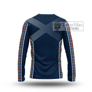 MacBeth (McBeth) Tartan Long Sleeve T-Shirt with Family Crest and Lion Rampant Vibes Sport Style - Tartan Vibes Clothing