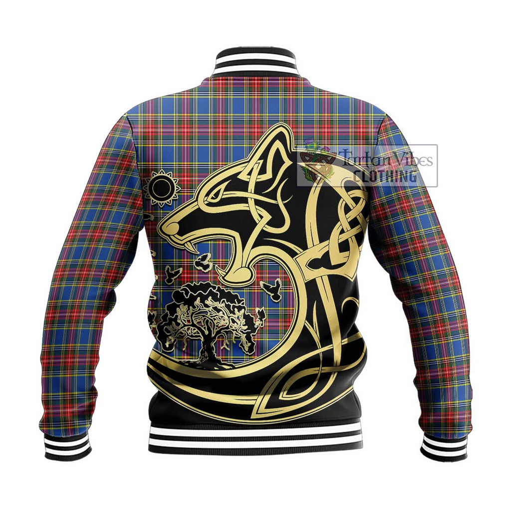 MacBeth (McBeth) Tartan Baseball Jacket with Family Crest Celtic Wolf Style - Tartan Vibes Clothing