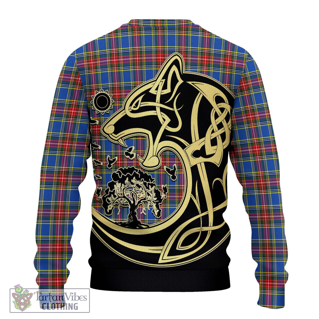 MacBeth (McBeth) Tartan Ugly Sweater with Family Crest Celtic Wolf Style - Tartan Vibes Clothing
