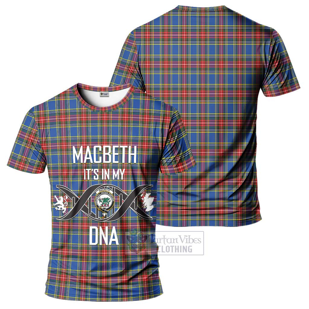 MacBeth (McBeth) Tartan T-Shirt with Family Crest DNA In Me Style - Tartan Vibes Clothing