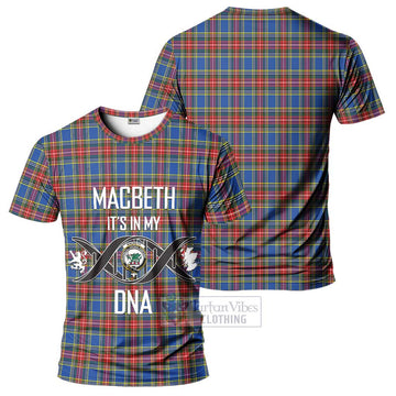 MacBeth (McBeth) Tartan T-Shirt with Family Crest DNA In Me Style - Tartan Vibes Clothing