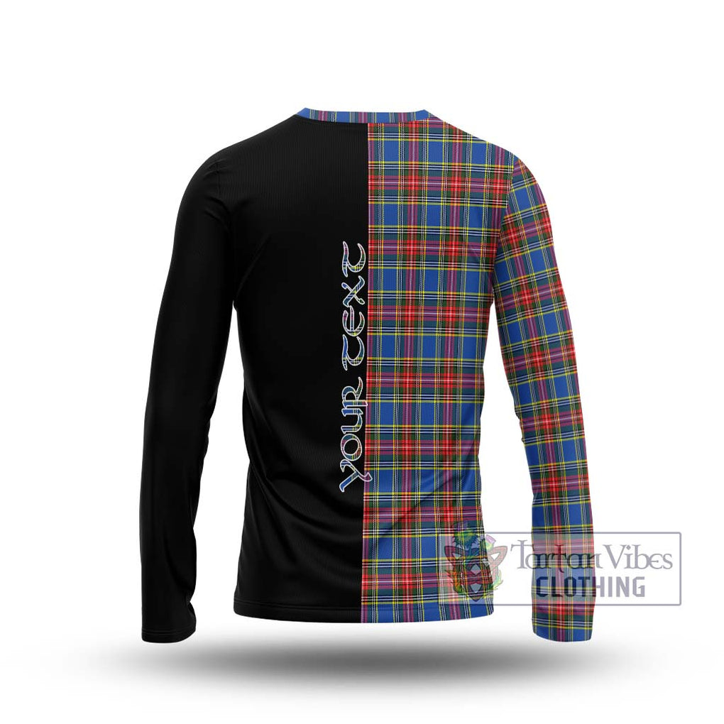 MacBeth (McBeth) Tartan Long Sleeve T-Shirt with Family Crest and Half Of Me Style - Tartan Vibes Clothing