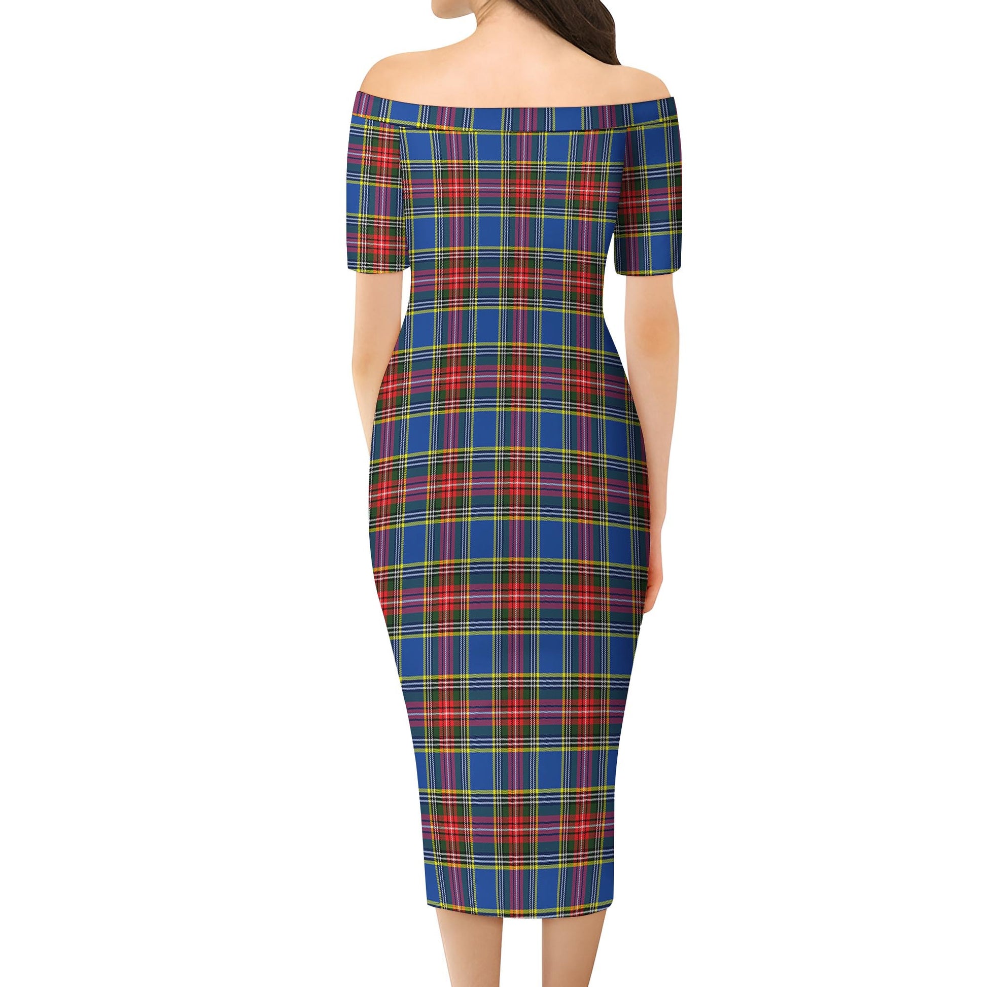 MacBeth (McBeth) Tartan Off Shoulder Lady Dress - Tartan Vibes Clothing