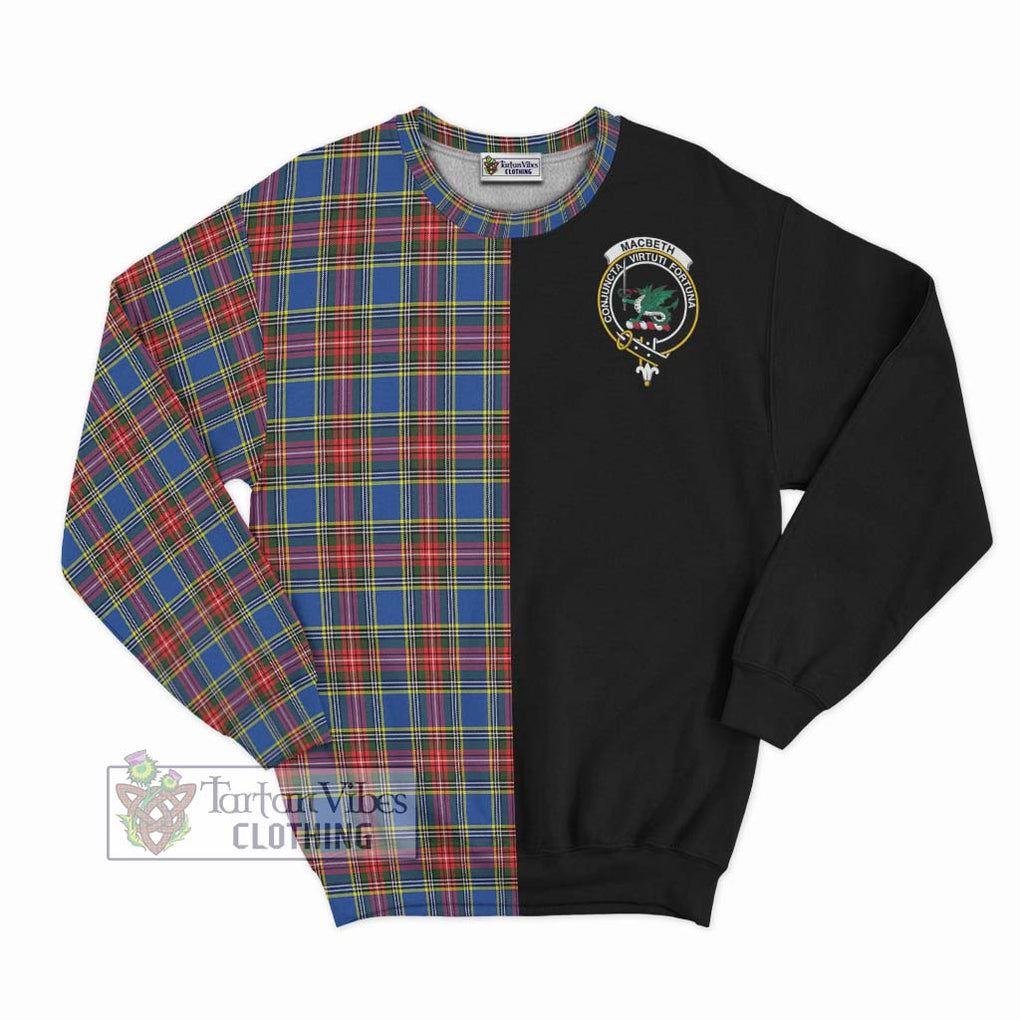 MacBeth (McBeth) Tartan Sweatshirt with Family Crest and Half Of Me Style - Tartan Vibes Clothing