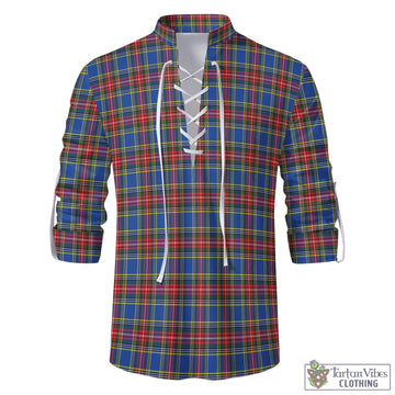 MacBeth Tartan Men's Scottish Traditional Jacobite Ghillie Kilt Shirt