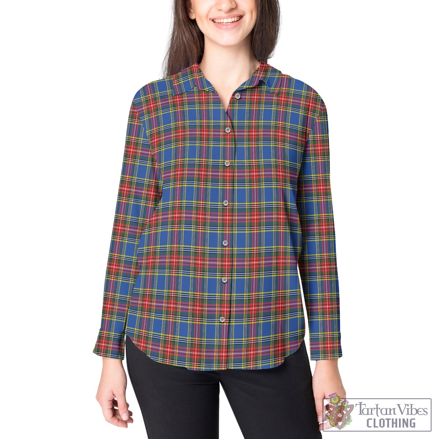 MacBeth (McBeth) Tartan Women's Casual Shirt - Tartan Vibes Clothing