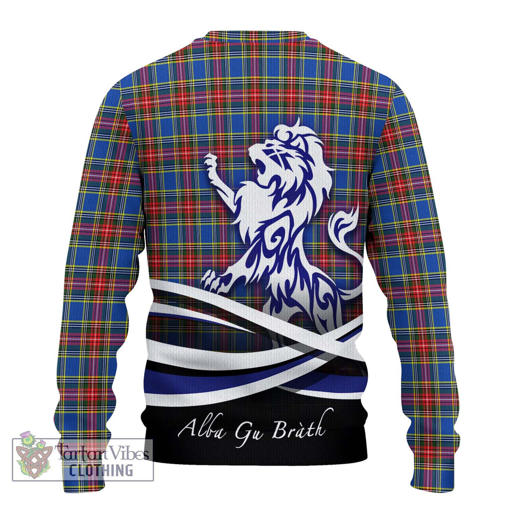 MacBeth (McBeth) Tartan Ugly Sweater with Alba Gu Brath Regal Lion Emblem - Tartan Vibes Clothing