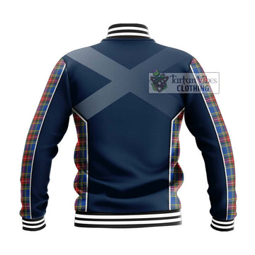 MacBeth (McBeth) Tartan Baseball Jacket with Family Crest and Lion Rampant Vibes Sport Style - Tartan Vibes Clothing