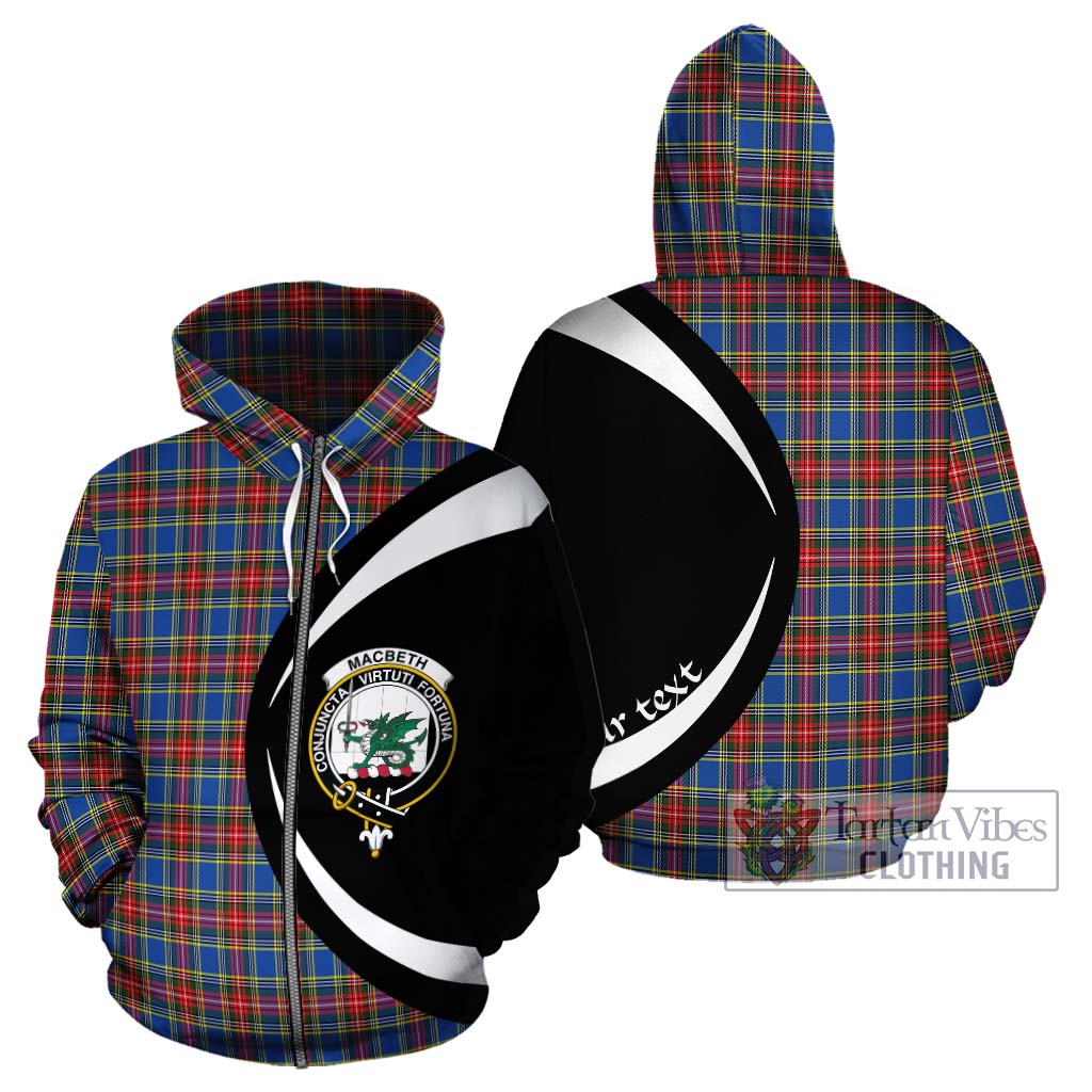 MacBeth (McBeth) Tartan Hoodie with Family Crest Circle Style - Tartan Vibes Clothing