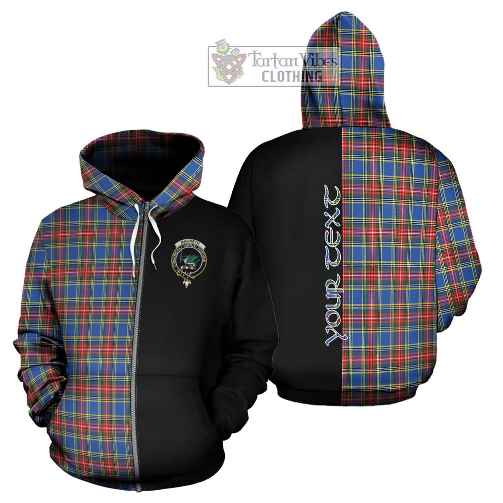 MacBeth (McBeth) Tartan Hoodie with Family Crest and Half Of Me Style - Tartan Vibes Clothing