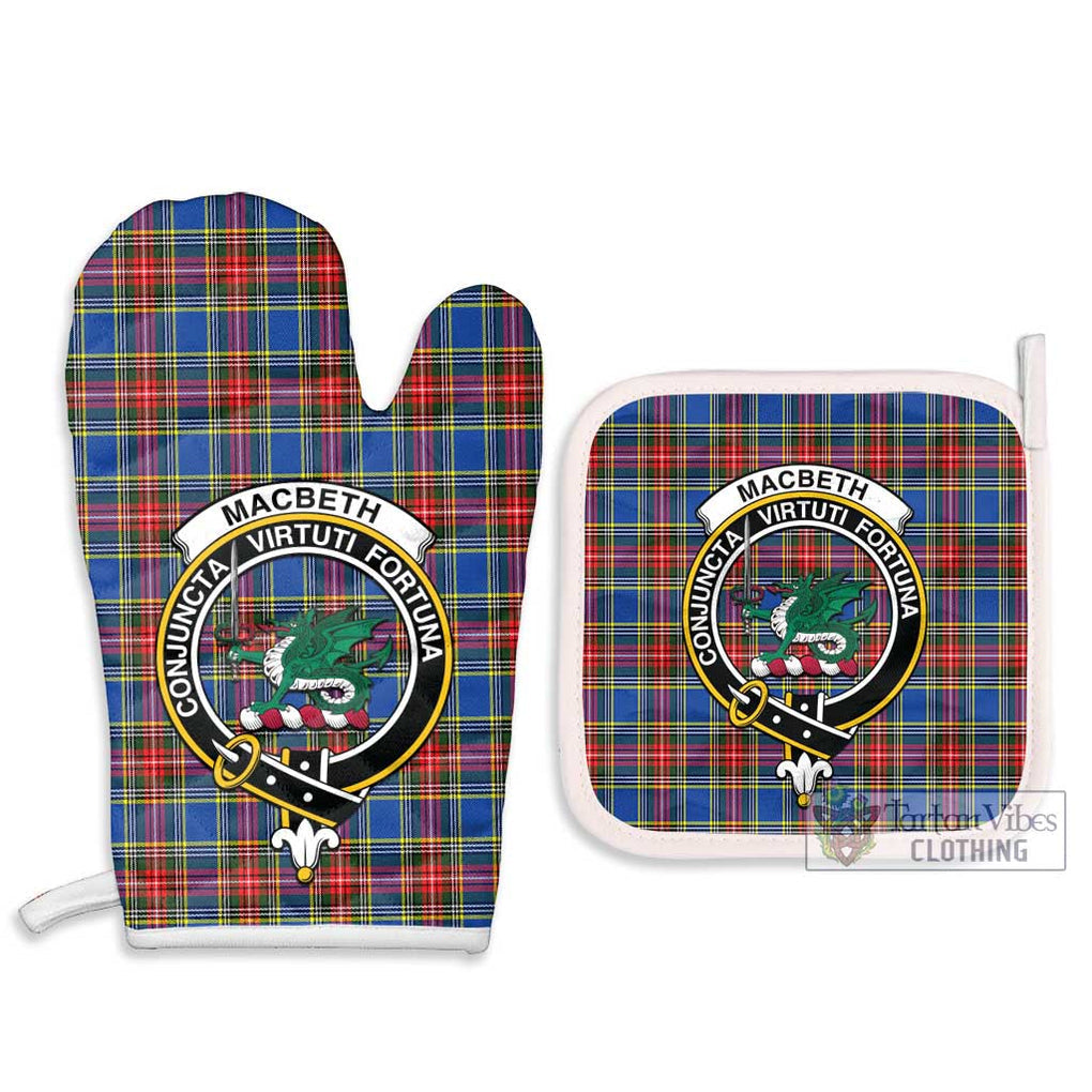MacBeth (McBeth) Tartan Combo Oven Mitt & Pot-Holder with Family Crest - Tartan Vibes Clothing