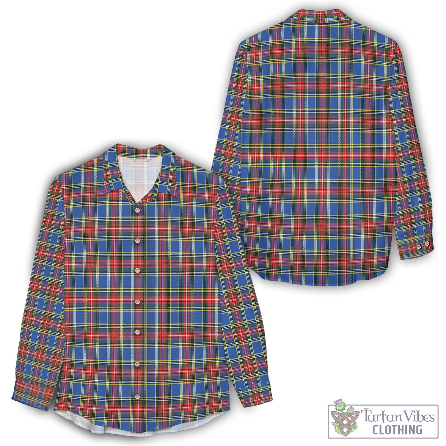 MacBeth (McBeth) Tartan Women's Casual Shirt - Tartan Vibes Clothing