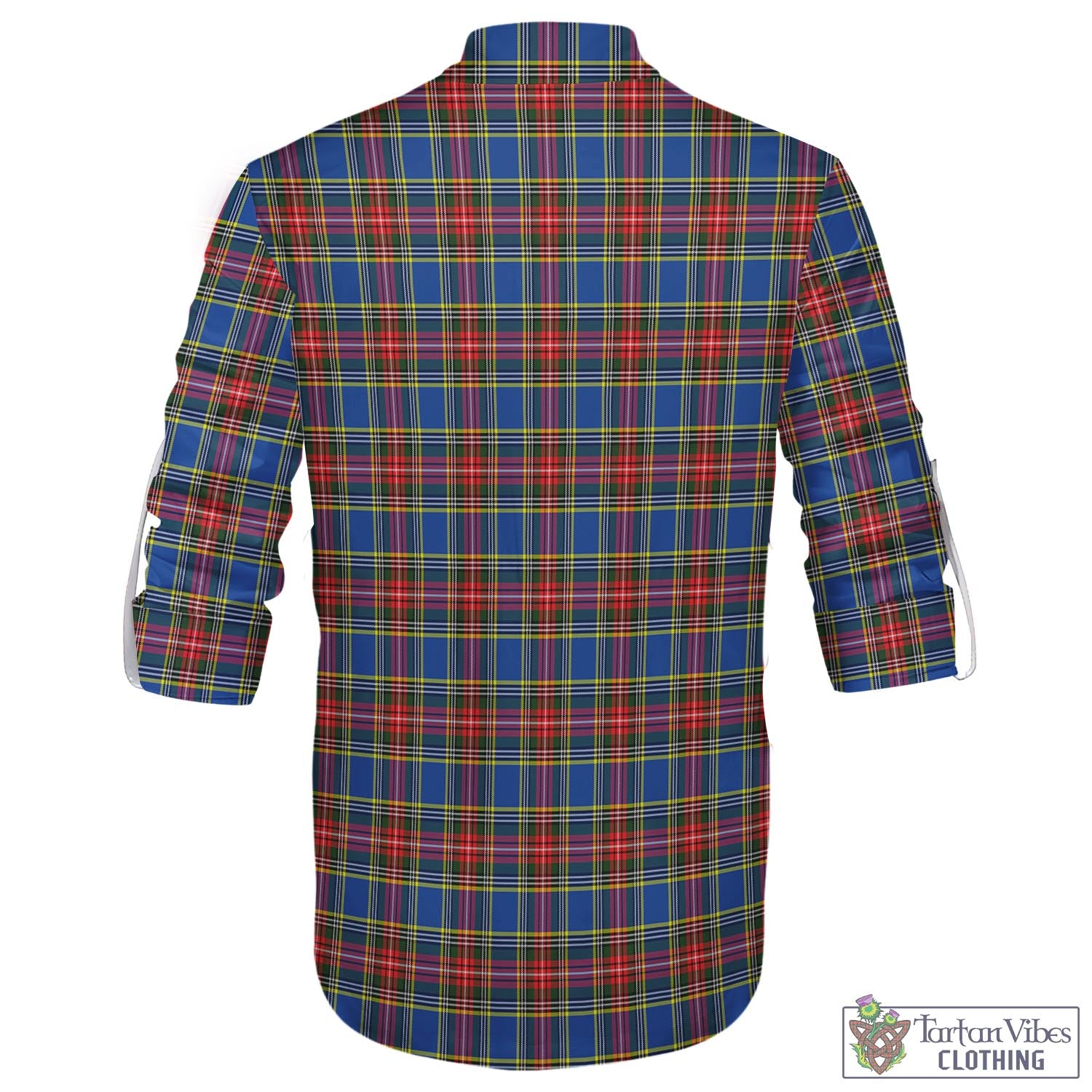 MacBeth (McBeth) Tartan Men's Scottish Traditional Jacobite Ghillie Kilt Shirt - Tartan Vibes Clothing