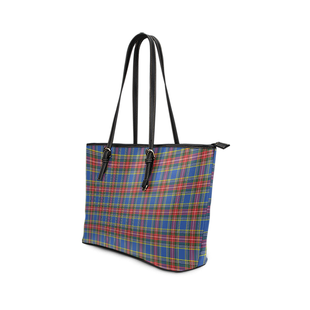 MacBeth (McBeth) Tartan Leather Tote Bag - Tartan Vibes Clothing