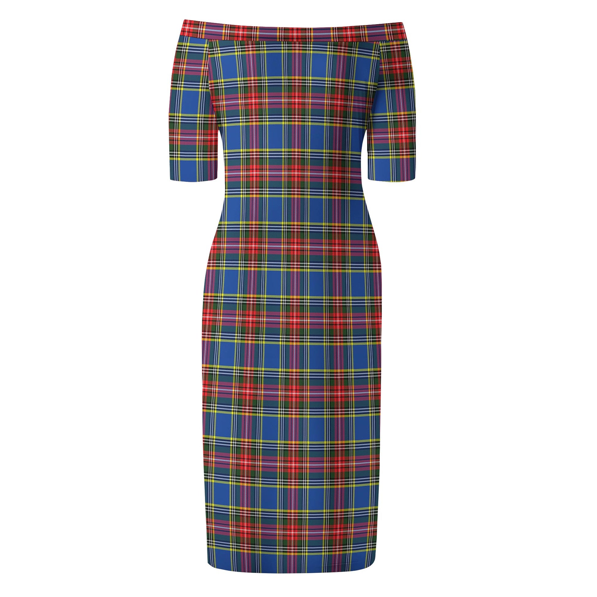 MacBeth (McBeth) Tartan Off Shoulder Lady Dress - Tartan Vibes Clothing