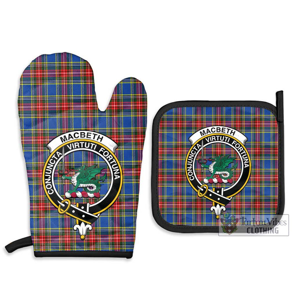 MacBeth (McBeth) Tartan Combo Oven Mitt & Pot-Holder with Family Crest - Tartan Vibes Clothing