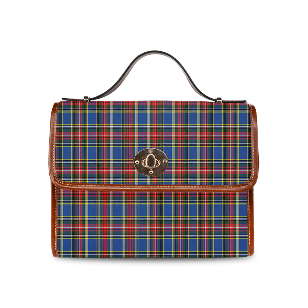 macbeth-tartan-leather-strap-waterproof-canvas-bag