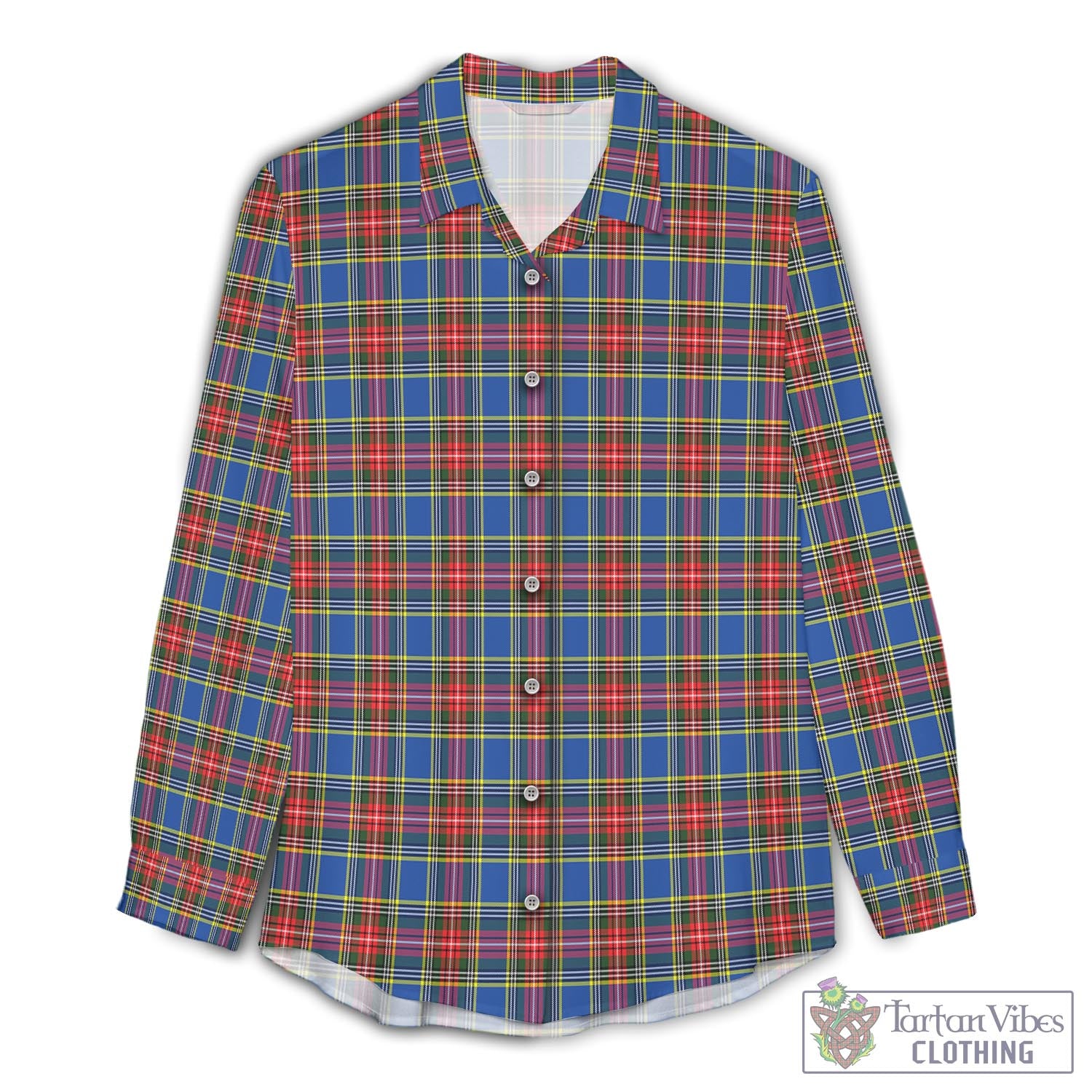 MacBeth (McBeth) Tartan Women's Casual Shirt - Tartan Vibes Clothing