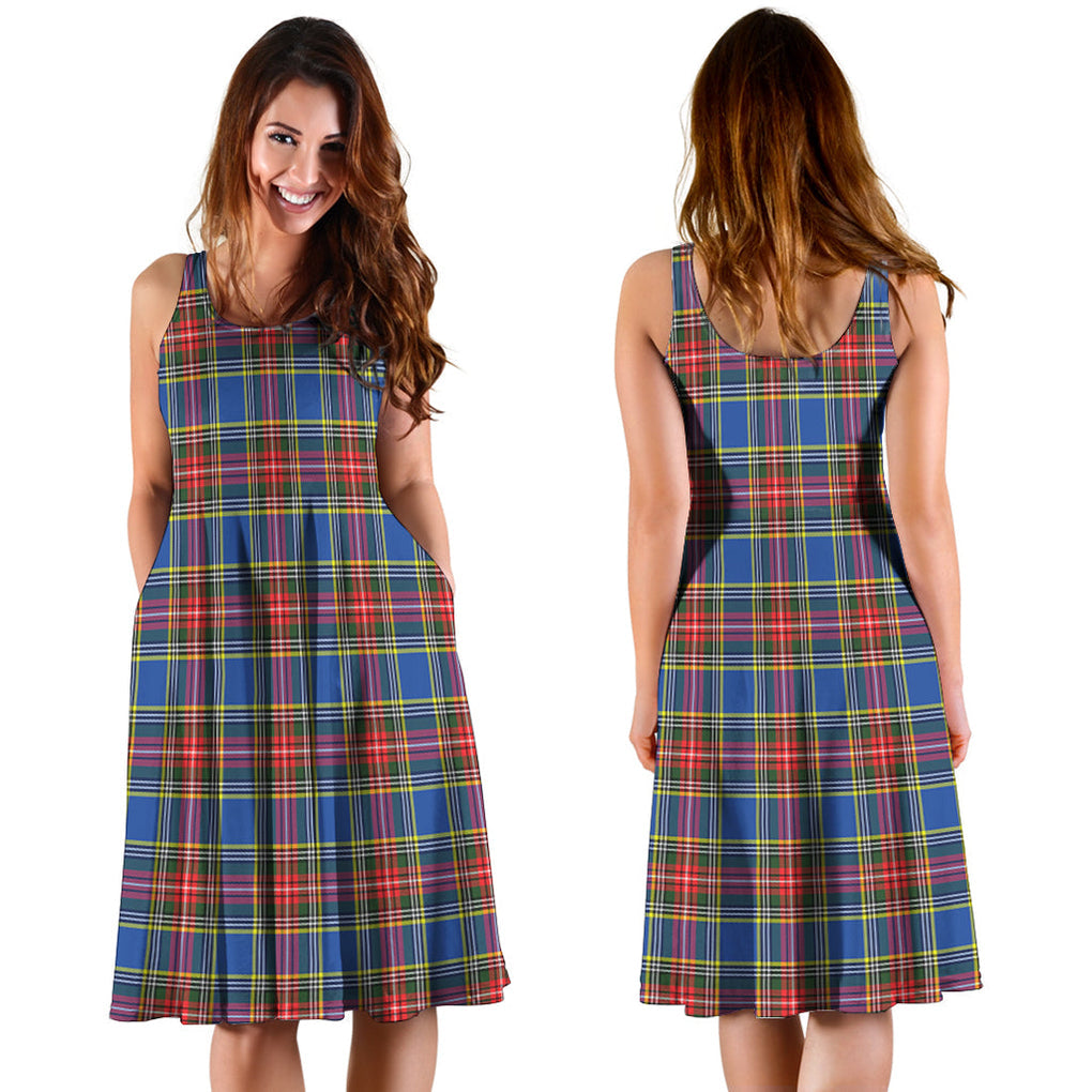MacBeth (McBeth) Tartan Sleeveless Midi Womens Dress - Tartan Vibes Clothing