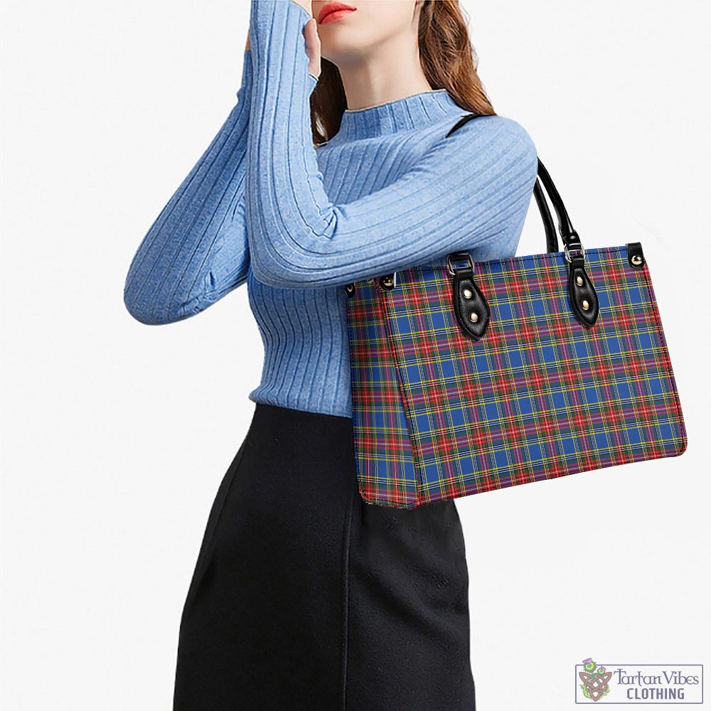 Tartan Vibes Clothing MacBeth Tartan Luxury Leather Handbags