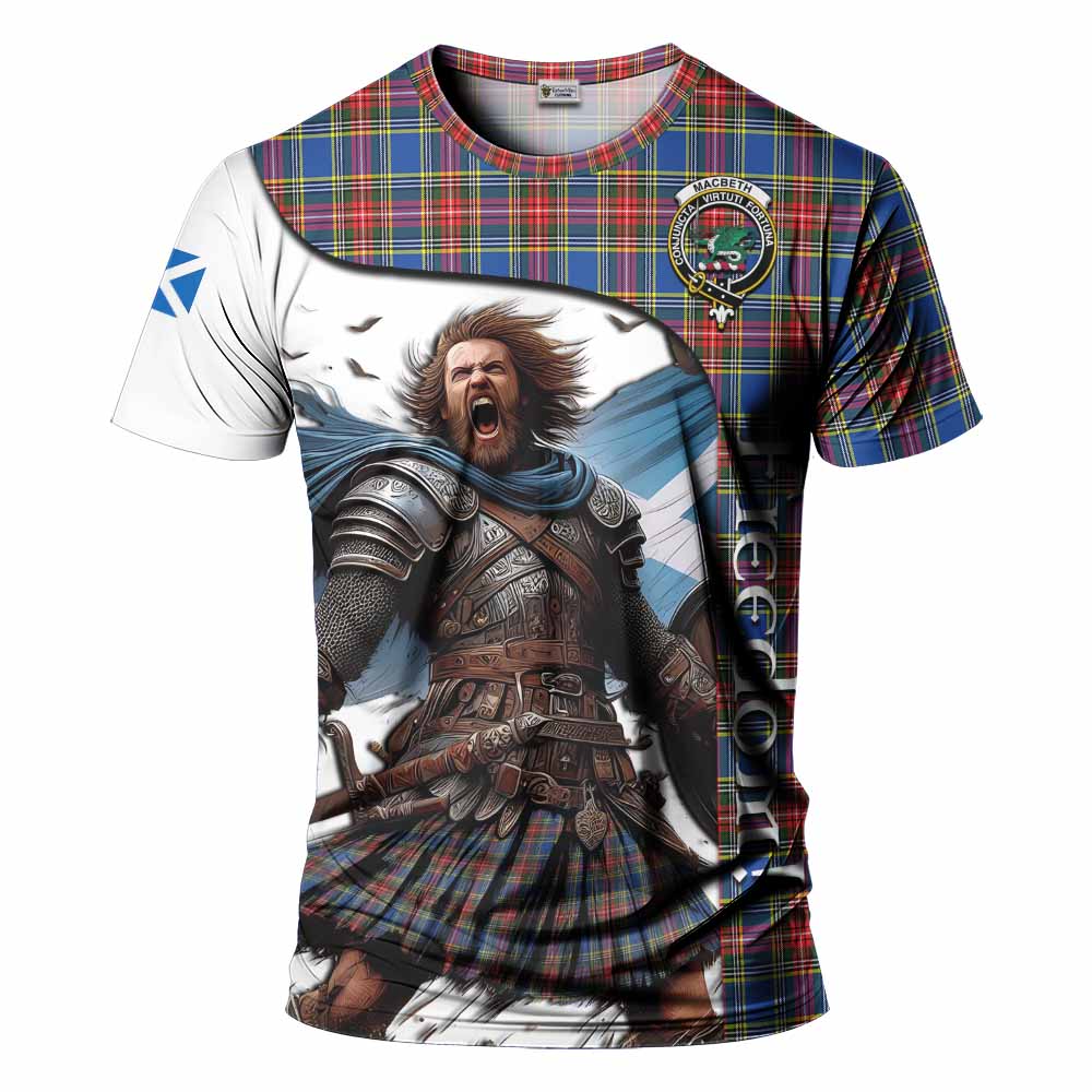 MacBeth (McBeth) Crest Tartan T-Shirt Inspired by the Freedom of Scottish Warrior Kid's Shirt - Tartan Vibes Clothing