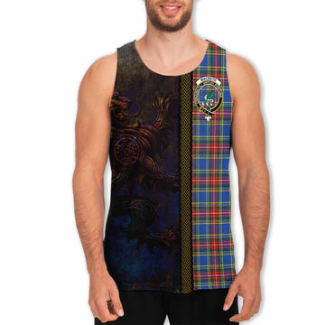 MacBeth (McBeth) Tartan Family Crest Men's Tank Top Alba Gu Brath Be Brave Lion Ancient Style
