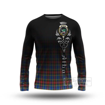 MacBeth (McBeth) Tartan Long Sleeve T-Shirt Featuring Alba Gu Brath Family Crest Celtic Inspired Unisex - Tartan Vibes Clothing