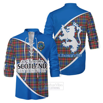 MacBeth (McBeth) Family Crest Tartan Ghillie Kilt Shirt Celebrate Saint Andrew's Day in Style Men - Tartan Vibes Clothing