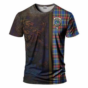 MacBeth (McBeth) Tartan Family Crest T-Shirt Alba Gu Brath Be Brave Lion Ancient Style