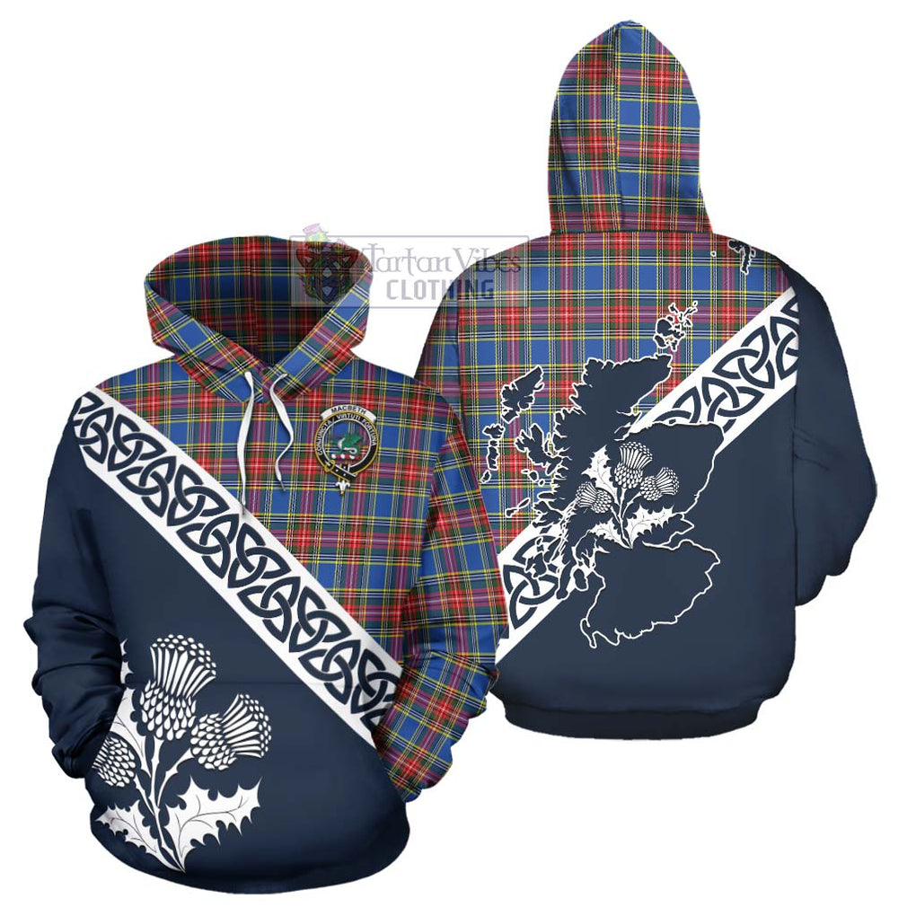 MacBeth (McBeth) Tartan Hoodie Featuring Thistle and Scotland Map Zip Hoodie - Tartan Vibes Clothing